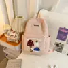 Mochila Bordada Linda Estilo Fresco para Estudiantes de Preparatoria para Niñas, Estilo Japonés Ligera de Gran Capacidad Casual para Tutorías
