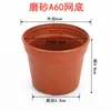 Experiencia Base de Maceta para Tallo de Flor de Plástico Guardería Guardería Flor Dendrobium Red para Flores Agujero Inferior Plantación Verde Ladrillo Duro Maceta Roja