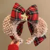 Agente de Compras da Disney para Faixas de Cabelo Shelliemay, Faixas de Cabeça de Pelúcia com Laço do Ursinho Duffy Fofo, Acessórios de Cabelo para Lavar o Rosto de Parque de Diversões