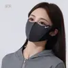 Máscara Cálida para Mujeres con Buen Aspecto, Máscara de Protección Ocular Anti-UV para Exteriores, Transpirable, Sin Marcas, Máscara Pequeña para Proteger del Sol que Muestra la Cara