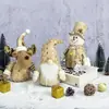 Muñeco de Navidad transfronterizo nuevo, franela, Papá Noel, muñeco de nieve, alce, adornos para ventanas, regalos de Navidad al por mayor
