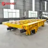 Carro Plano con Rieles Guía y Poleas de Doble Motor, Dirección Flexible, Plataforma Giratoria para Vías Curvas, Superficie Hueca, Carro Plano Resistente a Altas Temperaturas