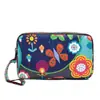 Venta al por mayor de fábrica nueva cartera monedero bolso femenino coreano estampado cartera bolso para teléfono móvil cartera de dama bolso de tela para correr
