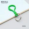 10 llaveros colgantes con hebilla de langosta acrílica de colores, hebilla de burbuja de plástico, colgante para equipaje, accesorios de joyería DIY.