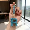 Chaveiro Completo de Strass Diamante Letras Inglesas 26 Pingente Pequeno de Cristal da Sorte para Bolsa de Alta Qualidade