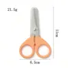 Tijeras de Manualidades Populares Transfronterizas de Acero Inoxidable para Niños, Tijeras Especiales de Papelería para Uso Doméstico, Tijeras Pequeñas Portátiles para Cortar Papel en la Oficina