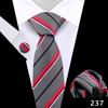 Corbata de Negocios para Hombre Pañuelo de Bolsillo Traje Vestido Banquete Camisa Rojo Negro Polo Lunares Cuadros Corbata de 8cm