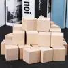 Bloques de Construcción Cuadrados de Pino Macizo Pequeños Personalizados Bloques de Madera Cuadrados Pequeños Bloques de Madera Cuadrados Pequeños DIY Cuadrados Hechos a Mano Juguetes Educativos para Niños