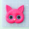 Pegamento suave 3D gato PVC pasador accesorios diy hecho a mano refrigerador ropa sombrero agujero zapatos accesorios parche