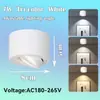 Foco LED empotrable cuadrado GU10 sin luz principal, ángulo ajustable, para recibidor y sala de estar, no requiere perforación, foco LED circular para el hogar