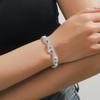 Jóias europeias e americanas moda colar de diamantes brilhantes brincos terno festa de casamento de três peças acessórios de vestido de noiva