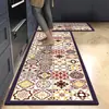 Alfombrilla de Piso para Cocina con Diseño de Azulejo Americano Alfombrilla Larga Antideslizante para el Hogar Resistente a la Suciedad y Fácil de Cuidar Alfombrilla de Piso de Diatomeas