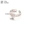 Anillo mínimo de pedido europeo y americano retro ancho plisado de acero de titanio oro de 18k personalizado de acero inoxidable en forma de corazón
