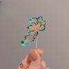 Broche de flor de peonía antiguo y elegante, estilo nacional retro, temperamento de alta calidad, ramillete de flores, cheongsam, hanfu, accesorios.