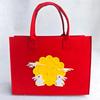Bolsas de Feltro Atacado, Bolsas Tote de Feltro com Letras, Bolsas de Mão, Lembrancinhas, Presentes Personalizados Coloridos Sólidos de Desenho