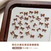 100 Decorações Mini Laço de Unha de Tamanhos Mistos, Pedras de Resina Versáteis para Nail Art de Outono e Inverno