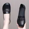 Nuevos Zapatos de Madre de Suela Blanda para Otoño 2026 para Mujeres de Mediana Edad y Mayores, Suela de Goma Antideslizante, Mocasines Cómodos sin Cordones, Zapatos Planos Versátiles