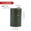 Frasco de Barril de Gasolina Spot Transfronterizo Acero Inoxidable 304 Frasco Cilíndrico Frasco con Forma Especial de Barril de Vino Frasco Exterior de Gran Capacidad