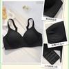 Ropa Interior de Dibujos Animados sin Marcas para Pecho Pequeño de Mujer Push-up Fino Exterior Tipo Pecho Ampliado Sin Aro de Acero Soporte Superior Cómodo Suave Sujetador de Soporte