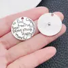 Colgante Inspirador Letra Inglesa Plata Antigua Collar DIY Llavero Encanto de Aleación Accesorios de Joyería Más Vendido en Amazon