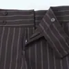 Comercio Electrónico Transfronterizo al por Mayor 2026 Nueva Moda Europea y Americana para Mujer con Temperamento Elegante Shorts Rayados Finos Ceñidos a la Cintura