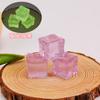Cubos de Gelo Luminosos de Acrílico Fragrância de Primavera Pequena Materiais Artesanais Gelatina Colorida Acessórios para Joias DIY Simulação de Vento Grãos de Gelo