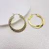 Pendientes de Aro Grandes Huecos de Doble Capa de Venta Caliente Transfronteriza para Mujer, Pendientes Circulares de Gama Alta y Elegantes, Venta al por Mayor desde el Fabricante