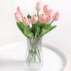 Ramo de Flores Artificiales Tulipanes de PU Flores Falsas Realistas de Alta Gama Accesorios para Atmósfera del Hogar Decoración de Ramo