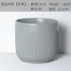 Vasos de Flores Cerâmicos para Varanda Uso Doméstico, Tamanhos Grande e Pequeno, Vasos de Cerâmica para Phalaenopsis, Clorofito, Monstera e Rosa, com Desenhos Pintados