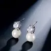 Pendientes Redondos de Moda Perla de Alta Calidad Rakol Transfronterizos Aliexpress Pendientes para Commuter Joyería Simple y Versátil para Mujer