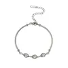 Amazon Transfronteiriço Popular Pulseira Colar de Aço Inoxidável Exquisito Temperamento Fashion Colorido Diamantes Franjas Meninas Não Desbota