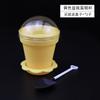 Mousse Cup descartável bolo vaso de flores copo de sorvete DIY bolo copo conjunto com tampa e pá iogurte copo