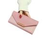 Billetera 2024 Nueva Estilo Coreano para Mujer Moda Distintiva Larga Pequeña Fresca Multifunción Hebilla Estilo Japonés y Coreano Retro Delgada Billetera para Monedas
