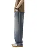 Ropa de Hombre Fengshe / Nuevo 2026 Jeans Frescos de Tencel para Hombre, Holgados de Pierna Ancha, Estilo Americano Vintage, Gran Caída