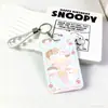 Portatarjetas Cherry Kitty con Tapa Deslizante Cubierta Protectora para Tarjeta de Campus Anti-Magnético Duradero Tarjeta de Agua Tarjeta de Autobús Tarjeta de Acceso Tarjeta de Identificación
