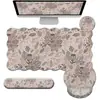 Alfombrilla de escritorio para ratón con diseño floral fresco, antideslizante resistente al desgaste, alfombrilla para oficina y juegos, exclusiva transfronteriza, admite personalización