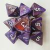 Un juego de 10 piezas de dados de ocho caras de dos colores de múltiples caras para juego de mesa de rol, juego de dados digitales de 8 caras, juego de dados