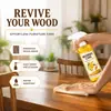 Spray de Cera de Abejas para Cuidado de la Madera para Pisos de Madera del Hogar y Muebles de Secuoya, Aceite de Cera de Mantenimiento Pulidor y Antirroturas