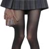 Medias Grises Finas de Primavera y Otoño Pantimedias Blanco Leche Lolita Leggings de Terciopelo Negro Calcetines Opacos 60D