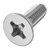 Tornillos autorroscantes de acero inoxidable 410 con cabeza avellanada en cruz y rosca triangular, tornillos electrónicos de precisión con bloqueo anti-aflojamiento m3m4m5m6