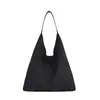 Bolso de Suede Suave Vintage para Pan para Mujer 2024 Nuevo Otoño/Invierno Moderno Gran Capacidad Bolso de Hombro Popular Bolso Cubo