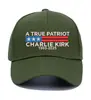 Gorra de Béisbol Bordada con la Carta de un Verdadero Patriota Charlie Kirk para Hombre, Visera Curva, Sombrero para el Sol Estilo Europeo y Americano