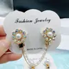 Clip de bufanda de cristal de moda coreana para mujer, hebilla de conexión de cuello ajustado para cárdigan, clip anti-exposición, venta al por mayor