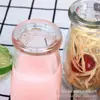 Atacado Garrafa de Vidro Espesso para Pudim de 100ml Resistente a Altas Temperaturas Garrafa de Leite e Iogurte com Rolha de Cortiça Garrafa dos Desejos Atacado