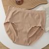 Comercio exterior al por mayor de ropa interior para mujer de talla grande con cintura acanalada y sin costuras, color sólido, grano claro, talla grande, ropa interior para mujer
