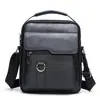 Bolso Cruzado Vertical para Hombre Nuevo Estilo Business Casual Bolso de Mano de Piel Suave PU Bolsa Cuadrada Pequeña Mochila de Viaje