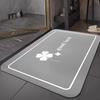 Alfombrillas Resistentes al Desgaste y a la Suciedad en la Entrada del Baño del Hogar, Alfombrillas de Pie Antideslizantes Absorbentes de Agua de Estilo Sencillo, Barro de Diatomeas