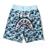 Pantalones Cortos Casuales de Verano con Estampado de Cabeza de Tiburón para Hombre Marca Trendy Transfronteriza Pantalones Casuales de Camuflaje Tejido de Rizo Pantalones Cortos de Alta Calidad