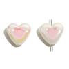 Serie de leche chapada en color acrílico, gota de aceite de doble cara, tamaño pequeño, cuentas de amor, materiales para accesorios de joyería para pulsera DIY, venta caliente transfronteriza