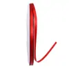 Cinta Roja Brillante, Cinta de Poliéster Acanalado Encriptado, Cinta de Seda, Cinta para Bodas, Cinta Decorativa Festiva, Cinta de Moño, Cinta de Serpentina